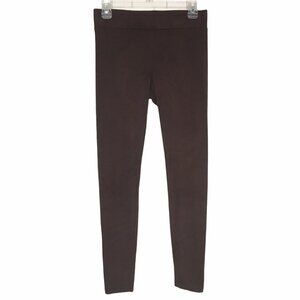 Willow & Clay Brown Faux Suede Leggings XSMALL